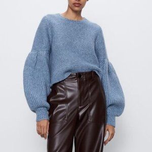 Zara Balloon Sleeve Sweater - NWT